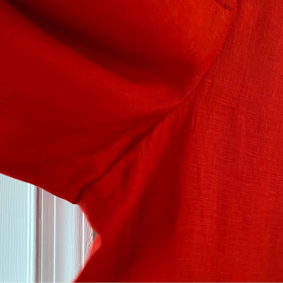 J. Crew Linen Wide Leg Women's Trouser Pants Holidays M Preppy Business Casual - Picture 5 of 13